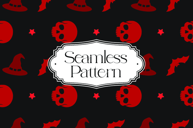 Halloween Seamless Pattern, Digital Paper