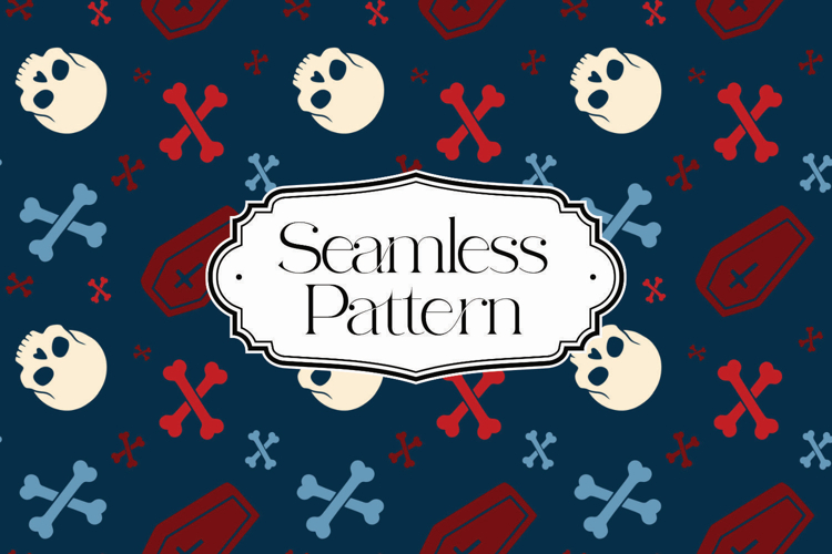Halloween Seamless Pattern, Digital Paper