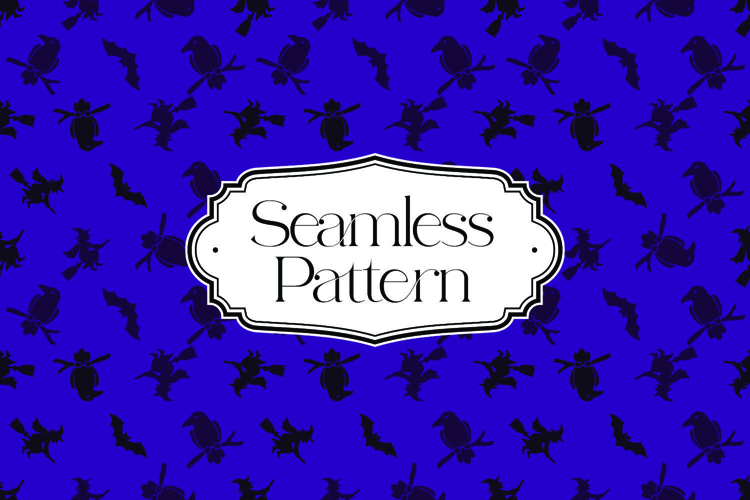 Halloween Seamless Pattern, Digital Paper example image 1