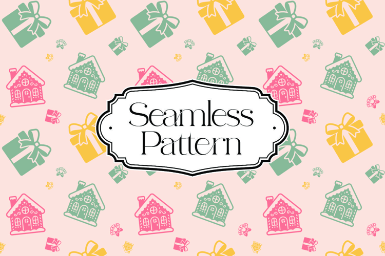 Christmas Seamless Pattern, Digital Paper