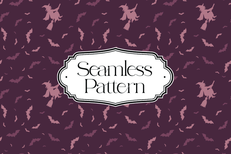 Halloween Seamless Pattern, Digital Paper example image 1