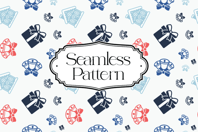 Christmas Seamless Pattern, Digital Paper