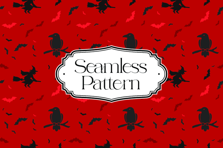 Halloween Seamless Pattern, Digital Paper example image 1