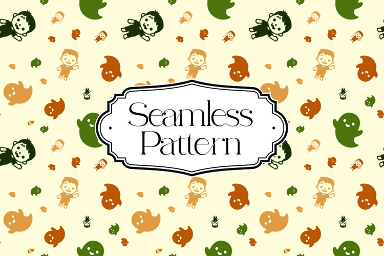 Halloween Seamless Pattern, Digital Paper