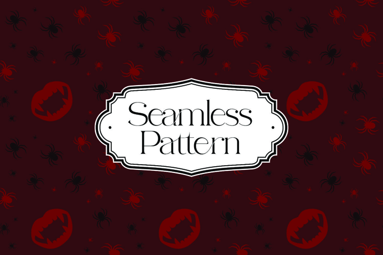 Halloween Seamless Pattern, Digital Paper
