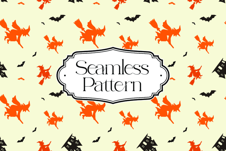 Halloween Seamless Pattern, Digital Paper