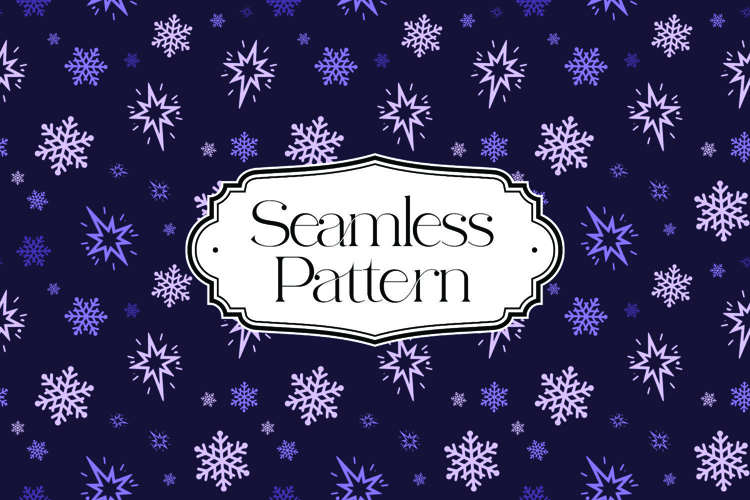 Christmas Seamless Pattern, Digital Paper example image 1