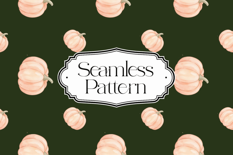 Fall Autumn Seamless Pattern, Digital Paper