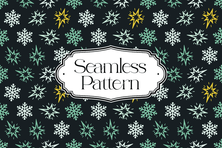 Christmas Seamless Pattern, Digital Paper example image 1