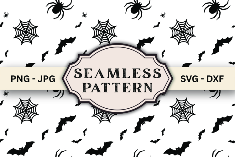 Halloween Seamless Pattern svg design example image 1