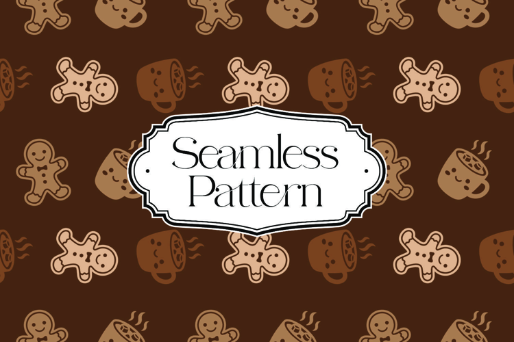 Christmas Seamless Pattern, Digital Paper