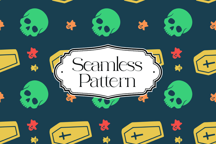 Halloween Seamless Pattern, Digital Paper