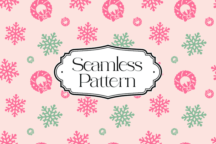 Christmas Seamless Pattern, Digital Paper