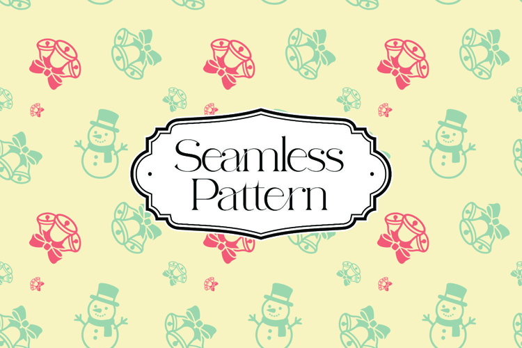Christmas Seamless Pattern, Digital Paper