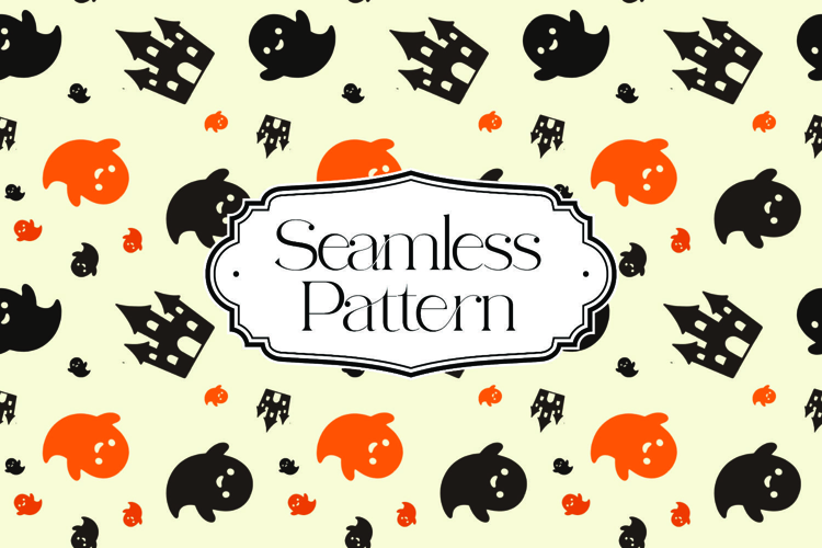 Halloween Seamless Pattern, Digital Paper