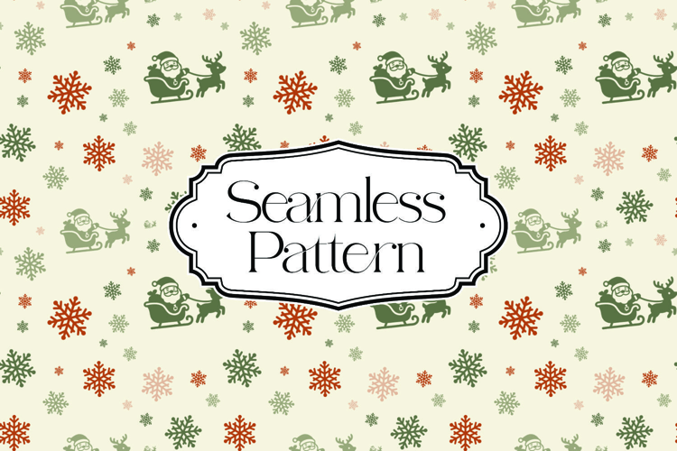 Christmas Seamless Pattern, Digital Paper