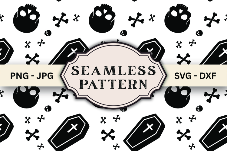 Halloween Seamless Pattern svg design example image 1