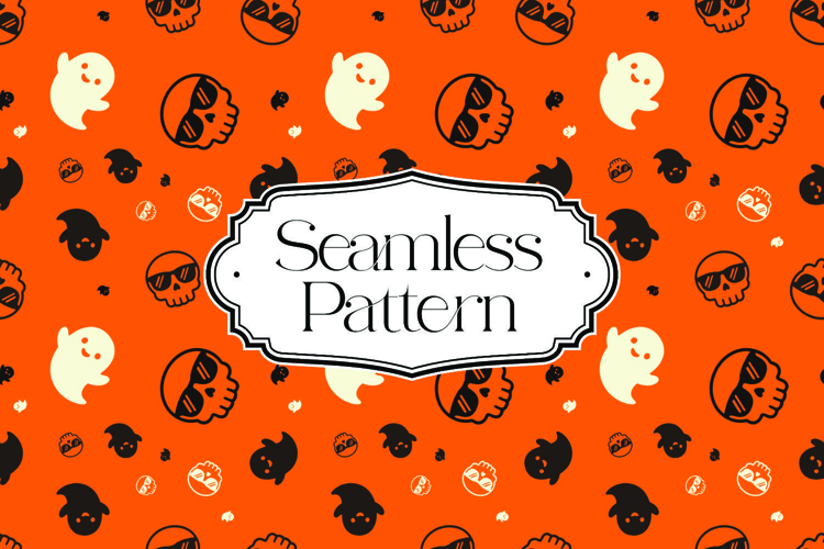 Halloween Seamless Pattern, Digital Paper