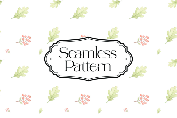 Fall Autumn Seamless Pattern, Digital Paper
