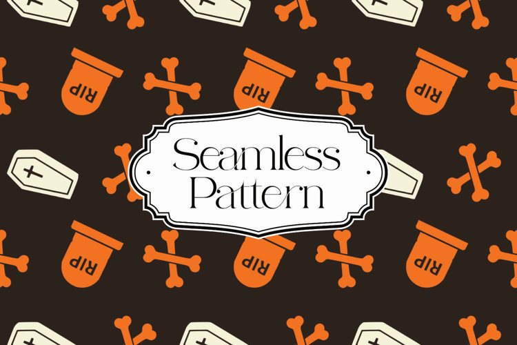 Halloween Seamless Pattern, Digital Paper