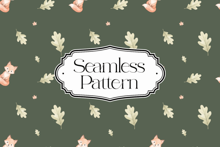 Fall Autumn Seamless Pattern, Digital Paper