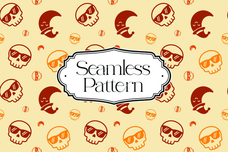 Halloween Seamless Pattern, Digital Paper
