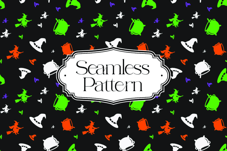 Halloween Seamless Pattern, Digital Paper