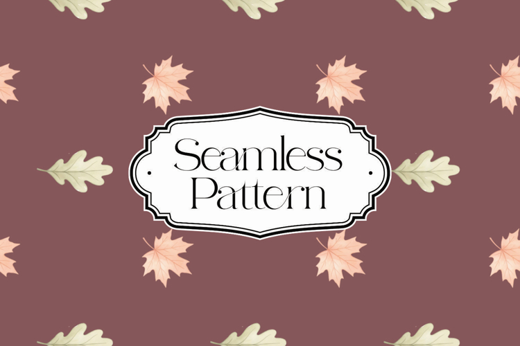 Fall Autumn Seamless Pattern, Digital Paper