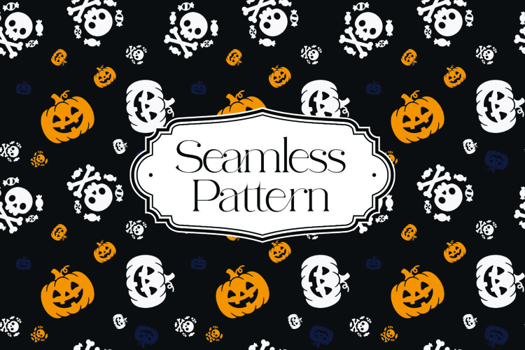 Halloween Seamless Pattern, Digital Paper