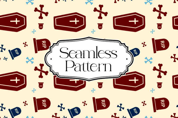 Halloween Seamless Pattern, Digital Paper