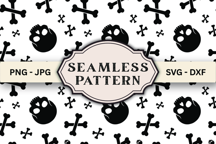 Halloween Seamless Pattern svg design example image 1