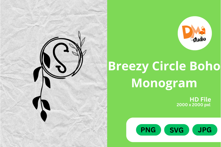 Cricut Monogram Svg Image 8