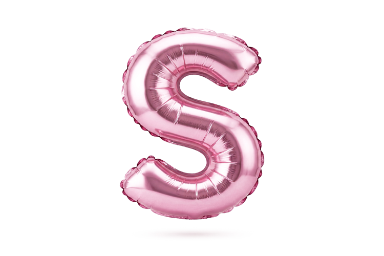 Pink Metallic Letter S Foil Balloon Party Decoration