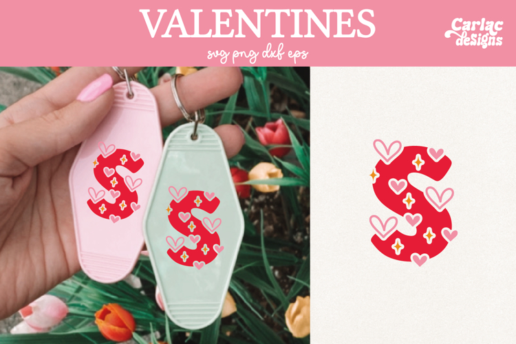 Valentine Alphabet SVG, Letter S