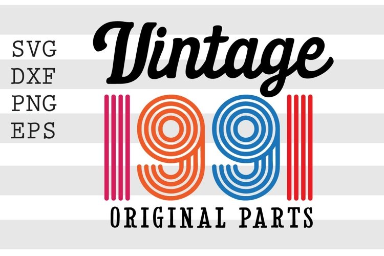 Vintage Birthday Svg Image 6