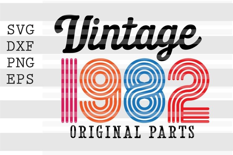 Vintage Birthday Svg Image 13