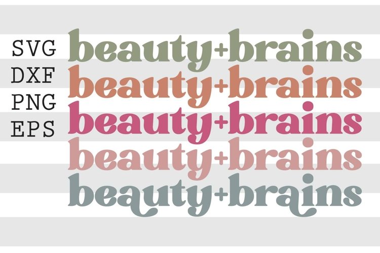 Beauty plus brains SVG