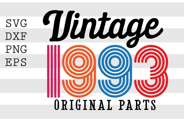 Vintage Birthday Svg Image 4