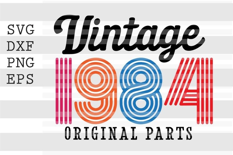 Vintage Birthday Svg