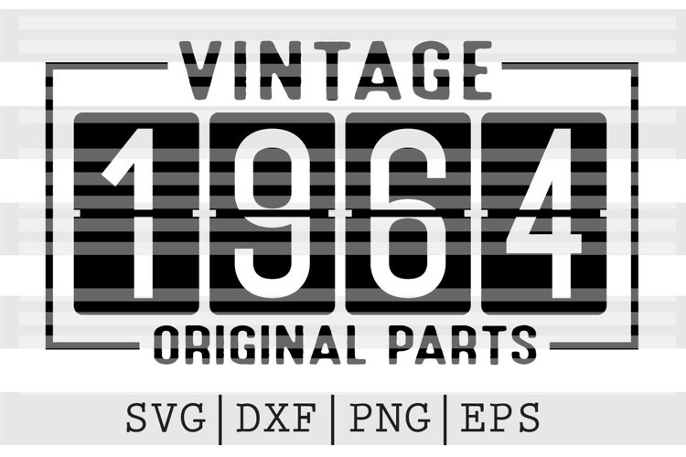 Vintage 1964 Original parts SVG Design
