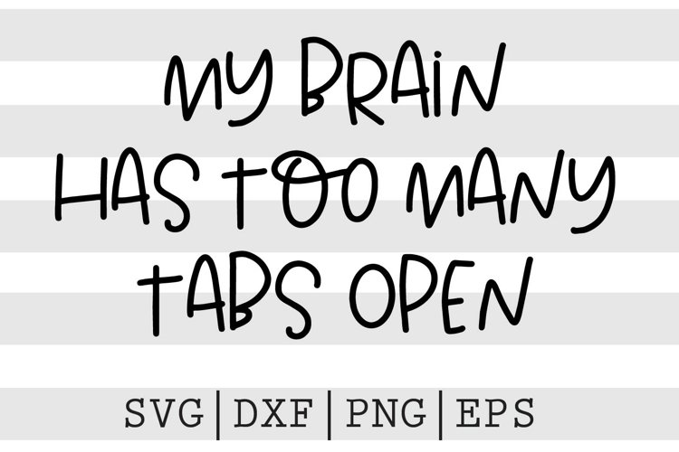 My brain has too many tabs open SVG