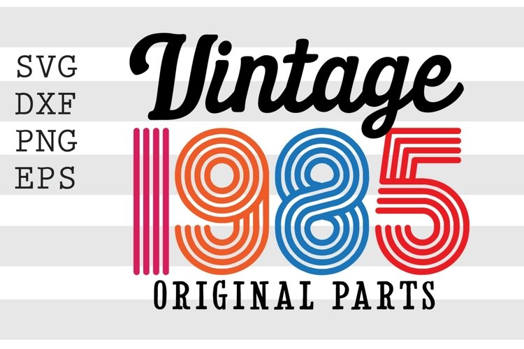Vintage Birthday Svg Image 5