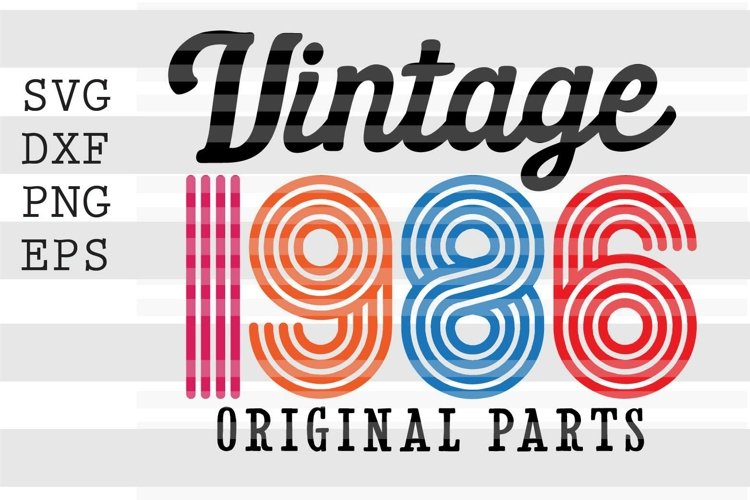 Vintage Birthday Svg Image 11
