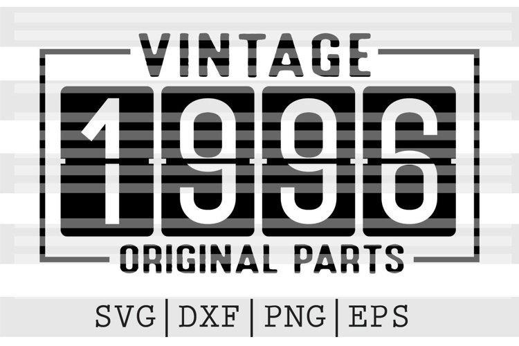 Vintage 1996 Original parts SVG Design