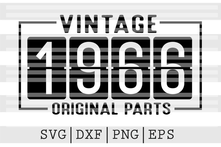 Vintage 1966 Original parts SVG Design