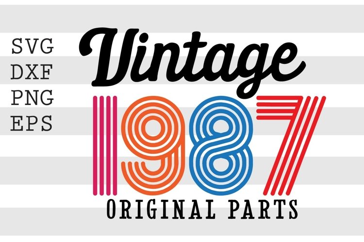 Vintage Birthday Svg Image 5