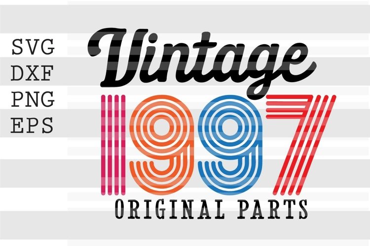 Vintage Birthday Svg Image 12