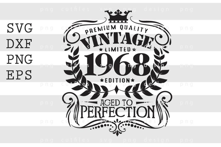 Vintage Birthday Svg