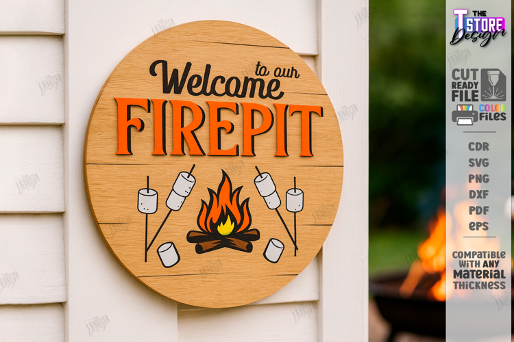 S’mores Station Sign Laser Cut | Outdoor Décor | Rustic SVG