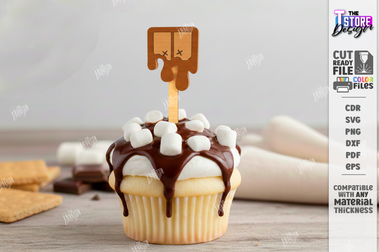 Smores Topper Laser Cut | Marshmallow Party | Camping Theme